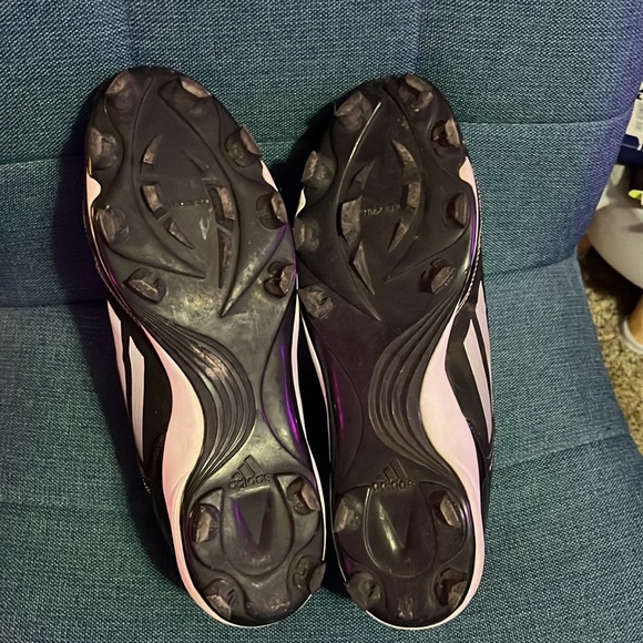 Adidas baseball cleats black and white size 12 - Picture 4 of 4